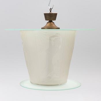 Harald Notini, a ceiling lamp model 10918, Arvid Böhlmarks Lampfabrik, Stockholm, 1930s.