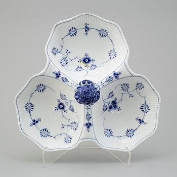 A porcelain plate, 'Musselmalet, Royal Copenhagen, Denmark, second half of the 20th century.