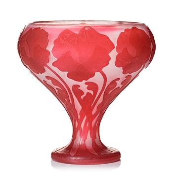 1. Karl Lindeberg, an Art Nouveau cameo glass vase, Kosta, Sweden, early 20th century.