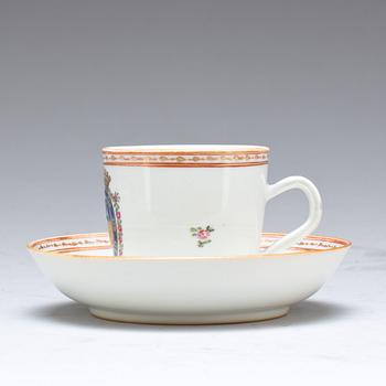 KOPP med FAT, kompaniporslin. Kina, Qianlong (1736-95).