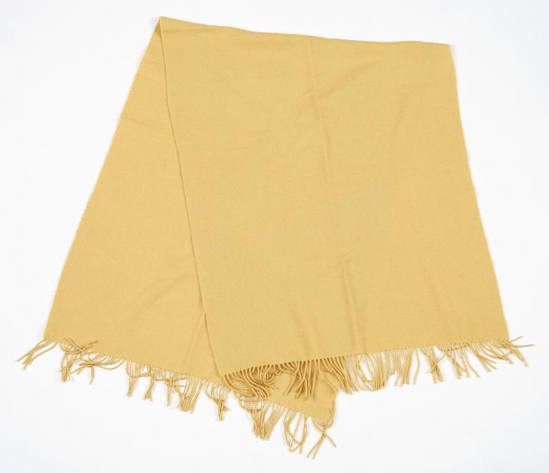 A silk/cashmere scarf by Hermès.