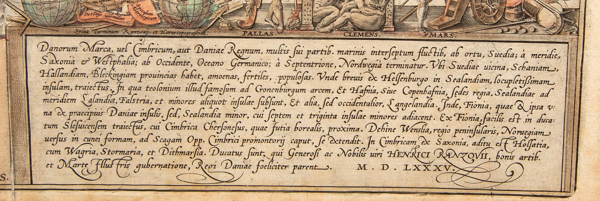Marcus Jordan, map for Ggeorg Braun & Frans Hogenberg 'Civitates Orbis Terrarum', Cologne ca 1585-90.