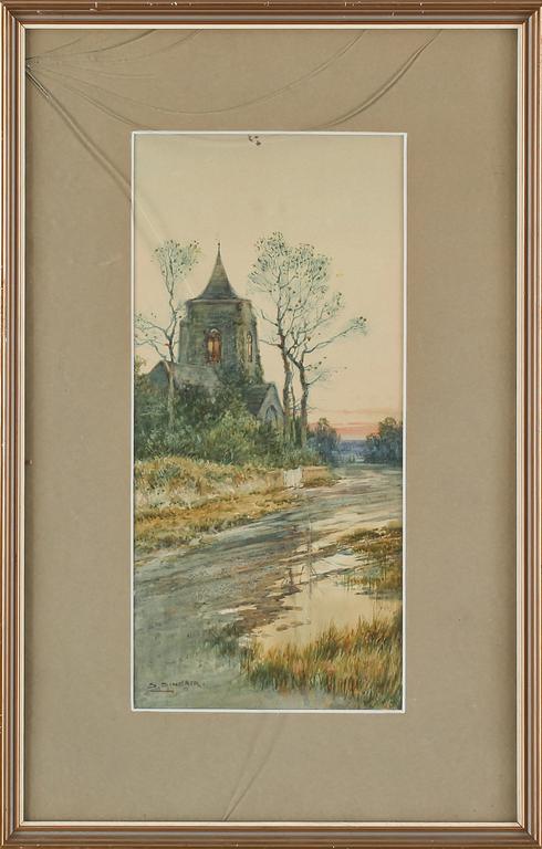 SOPHIA SINCLAIR, 2 st, akvareller, signerade.