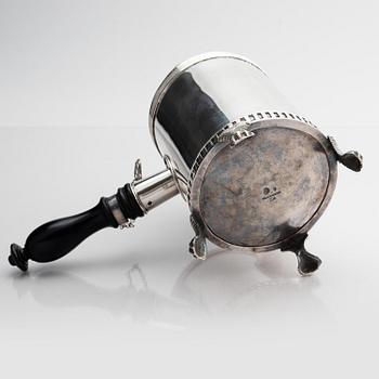 Fredrik Skough, kaffekanna, silver, (verksam 1824-1830) Borås. Empire.