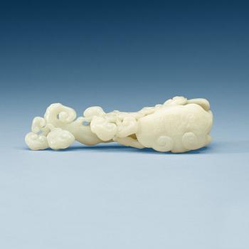 A nephrite ruyi sceptre, first half of 20th Century.