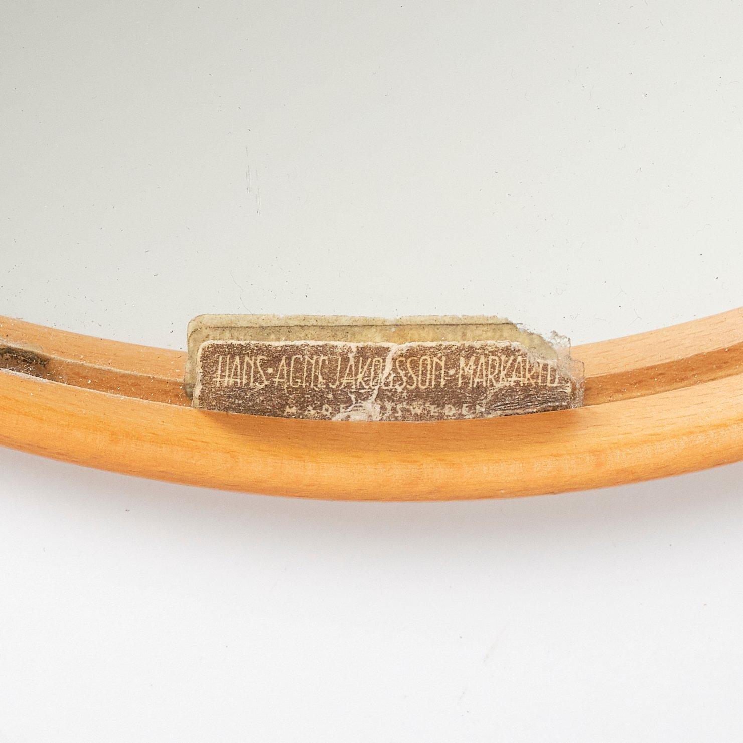 Hans-Agne Jakobsson, väggspeglar 1 par, Hans-Agne Jakobsson AB, Markaryd 1950-60-tal.