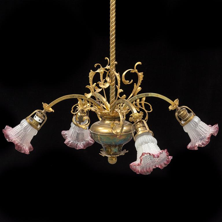 A ca 1900 ceiling light.