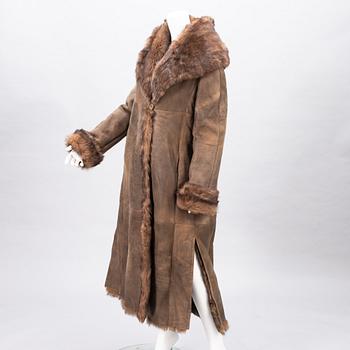 Sprung Frères Sheepskin Coat.