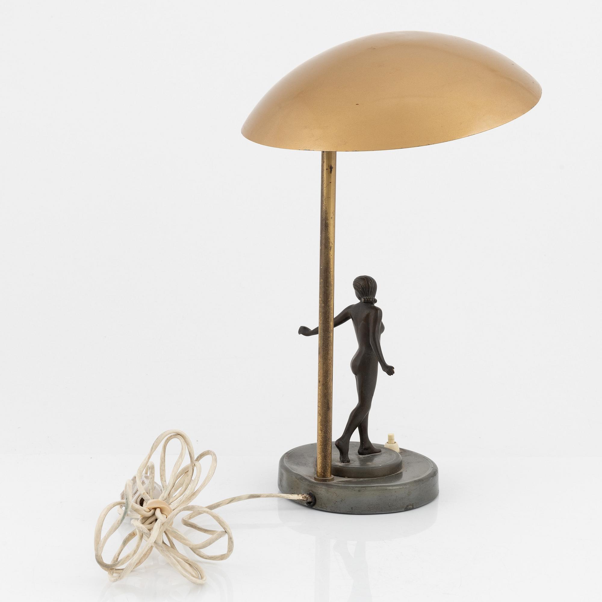 A Art Deco table light, 1930's.