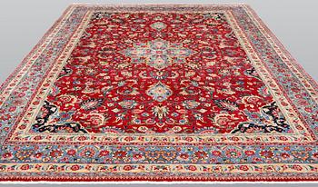 A carpet, Old Mashad, ca 342 x 252 cm.