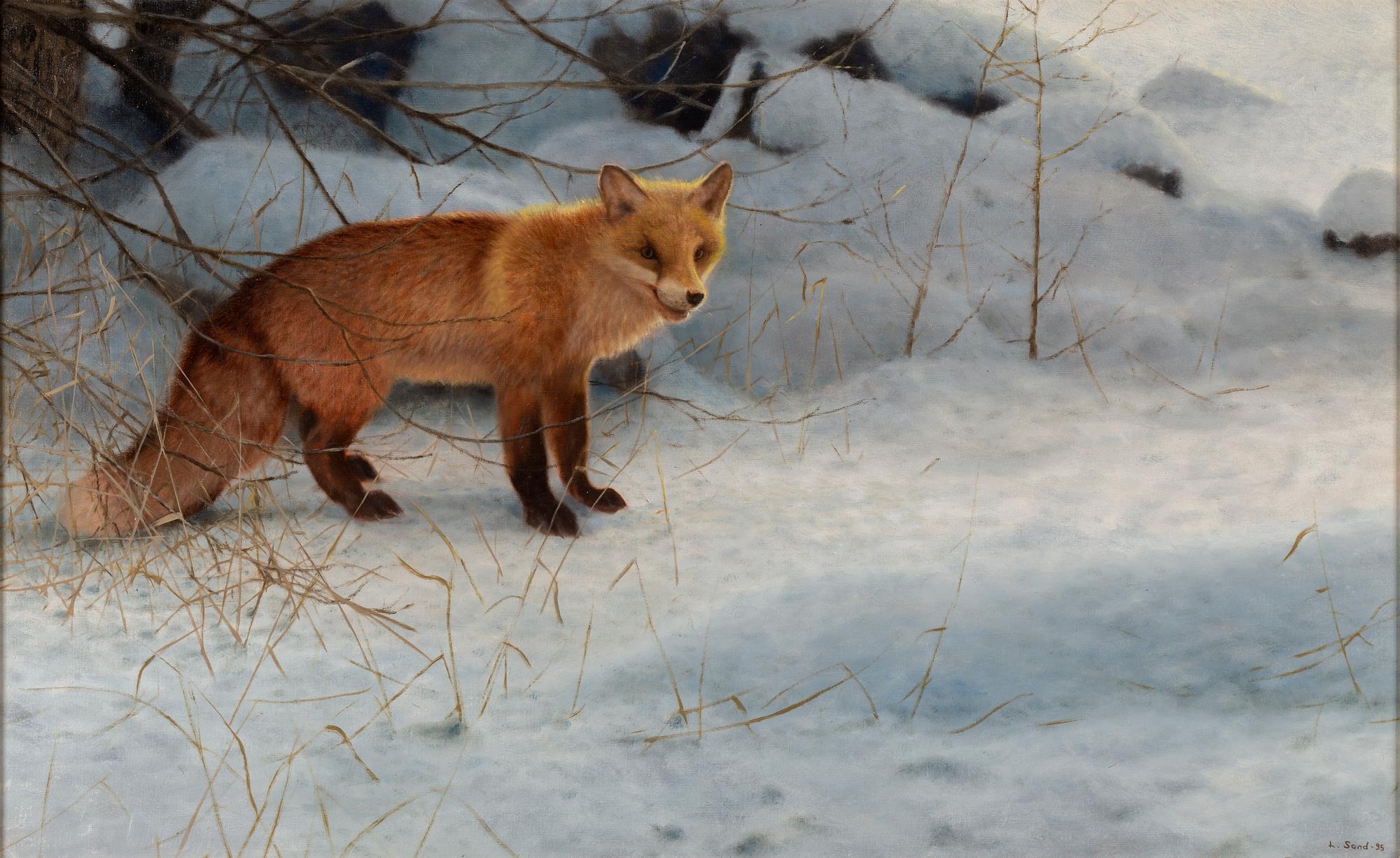 LENNART SAND, oil on canvas, signerad and dated -95.