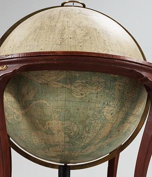 JORDGLOB GLOBUS TERRAQUEUS OCH HIMMELSGLOB GLOBUS COELESTIS, av Anders Åkerman 1766 och Fredrik Akrel 1791.