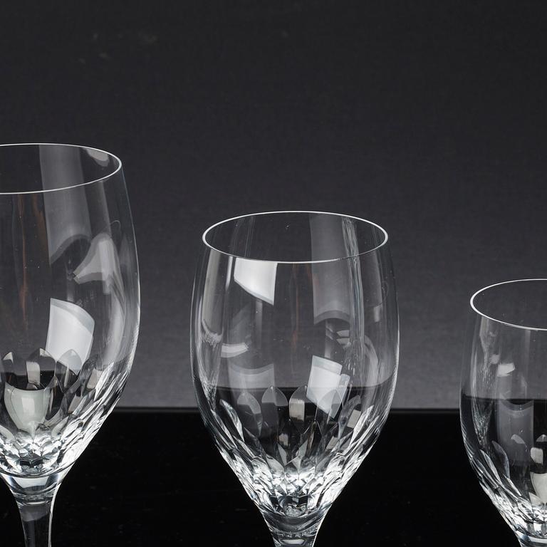 GLASSERVIS, ca 68 delar, "Prelude" Orrefors, 1900-talets senare del,
