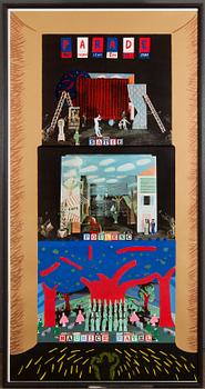 David Hockney, "PARADE, METROPOLITAN OPERA" (1982).