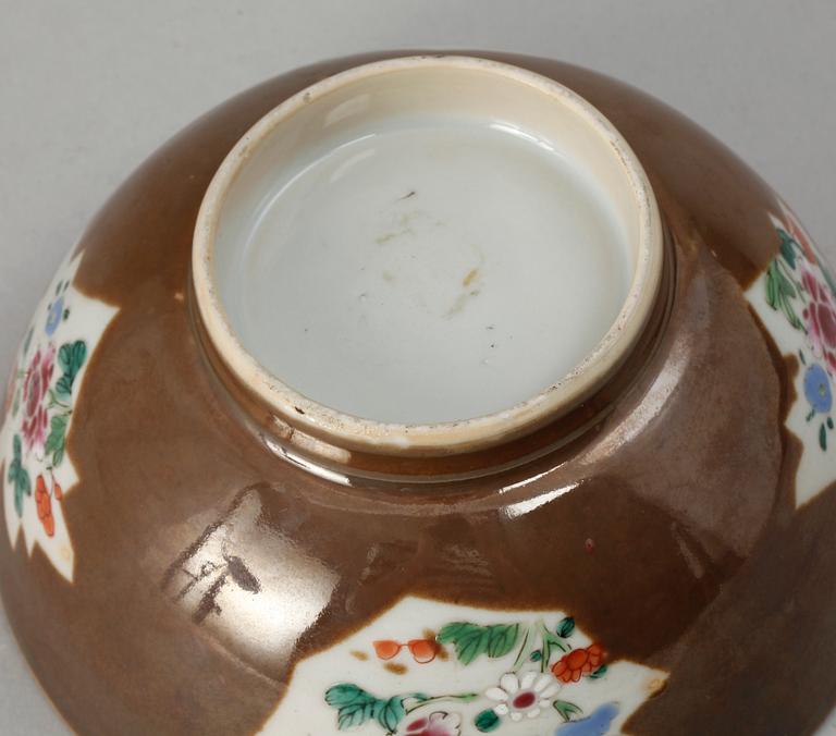 SKÅL, porslin, Qianlong, Kina 1700-tal.