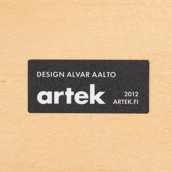 Alvar Aalto, two model 60 stools, ARtek, Finland, 2012.