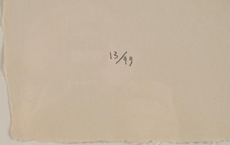 MAX PAPART, carborundumetsning, signerad Max Papart och numrerad 13/99 med blyerts.