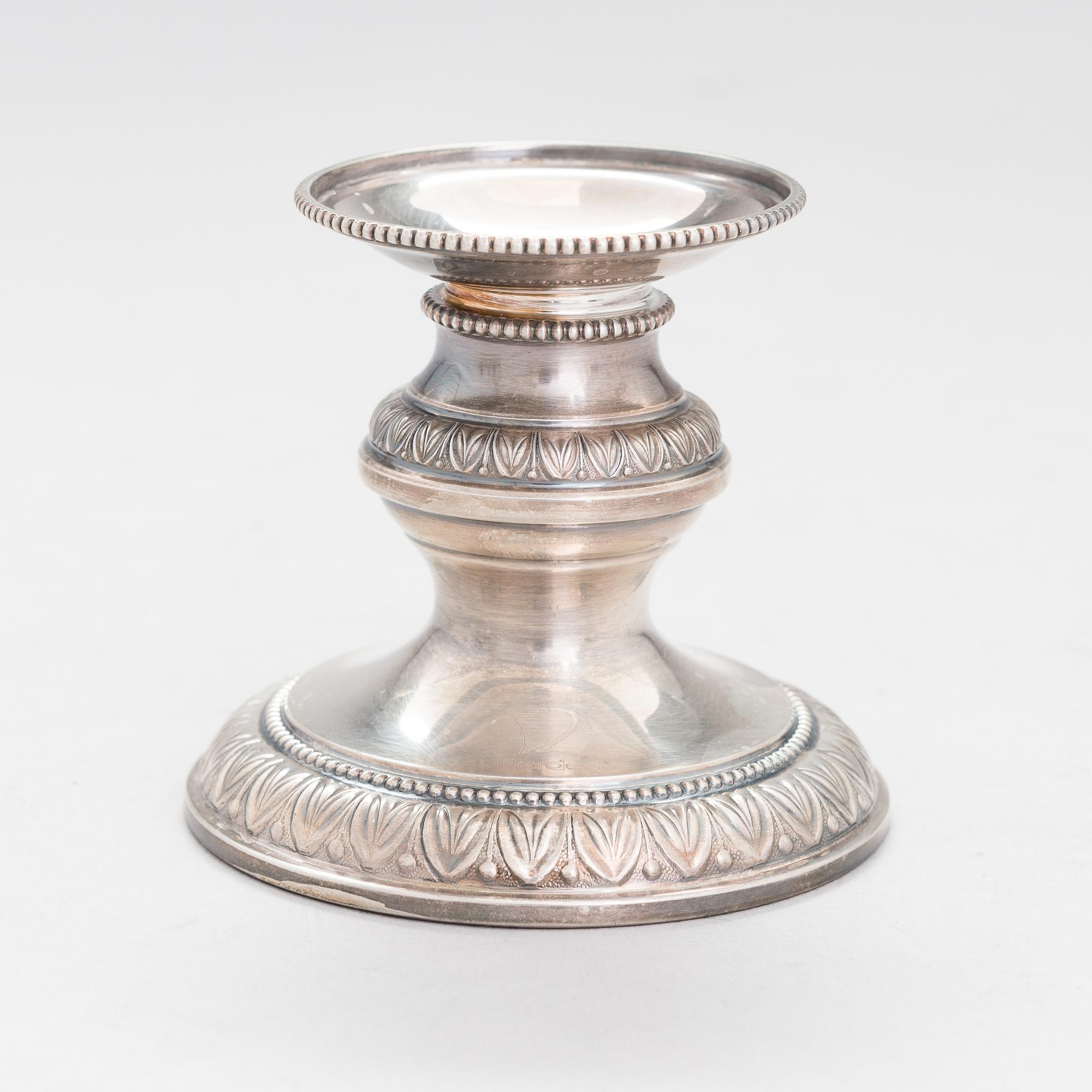 LJUSSTAKAR, 5 st, silver, finska stämplar, 1967-2006.
