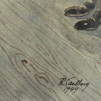 RUDOLF CARLBORG, Watercolour, signed R. Carlborg and dated 1949.