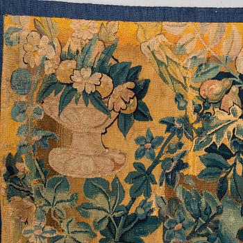 A tapestry, "Feuilles de choux", tapestry weave, third quarter 16th century, Flanders, probably Audenarde.