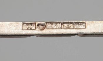 SILVERFÖREMÅL, 12 st, 813H, finska stämplar samt finska importstämplar. 1930-1977. Vikt 831 g.