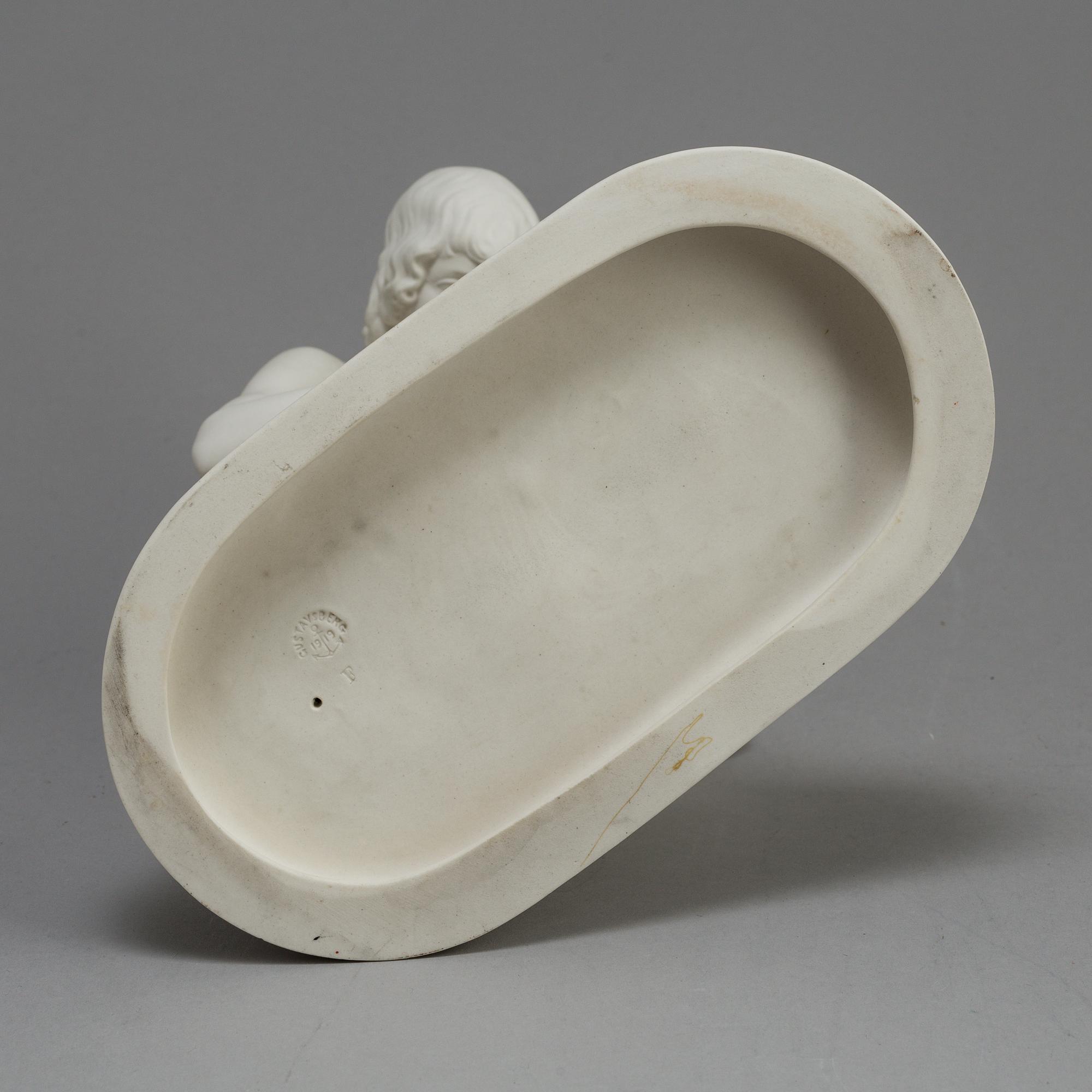FIGUR, parian, Gustavsberg 1919.