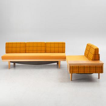 Haldor Vik & Ingmar Relling, two daybeds, "Svane", Ekornes Fabrikker A/S, Norway, circa 1970.