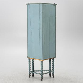 A corner cabinet, 20th century with older parts.