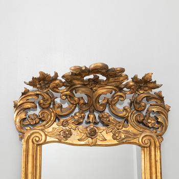 Spegel med konsolbord, 1800-tal.
