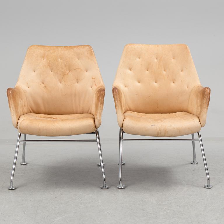 A pair of armchairs "Mirja", designed by Bruno Mathsson, Dux.