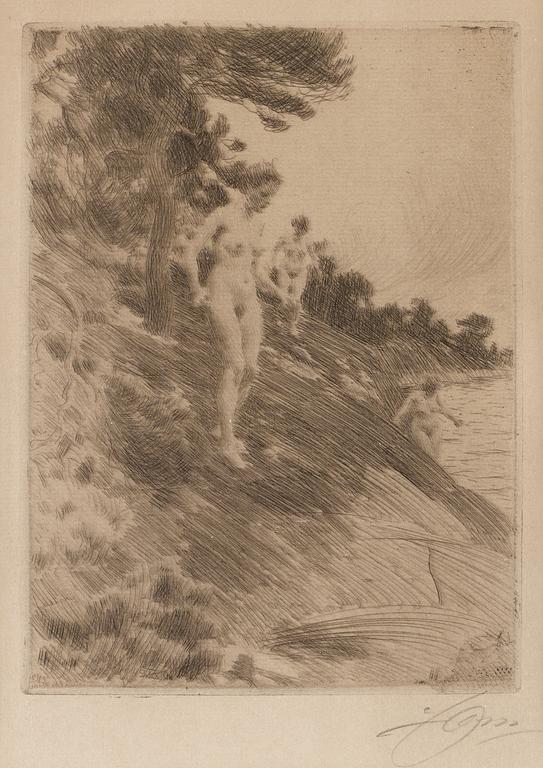Anders Zorn, "Skrämda".