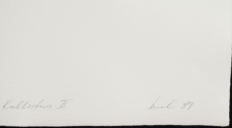 RAUL MEEL, färgserigrafi med konstnärens handavtryck direkt på pappret, signerad -89 och numrerad 22/60.