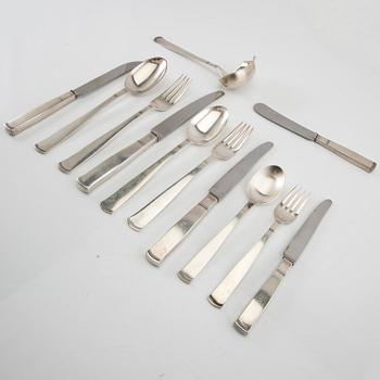 Cutlery approx. 144 pcs "Rosenholm" GAB Stockholm 1960s.