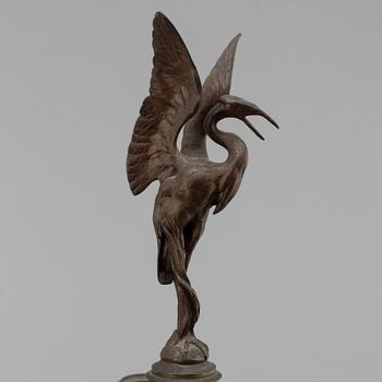 FERDINAND BARBEDIENNE, attributed to, a pair of 19th century bronze candelabra.
