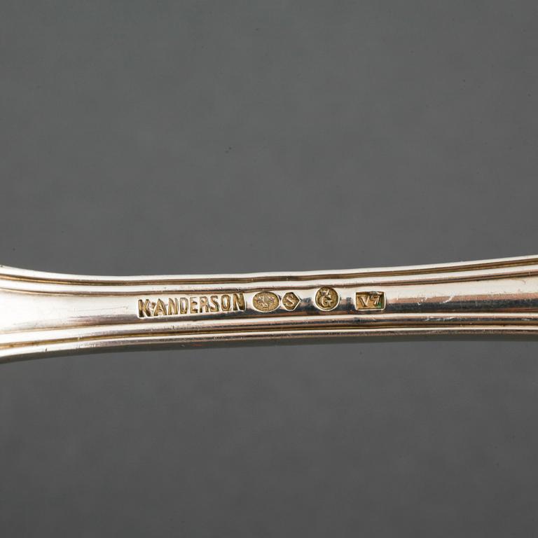 19 pieces of silver cutlery, first half of/mid 20th century.