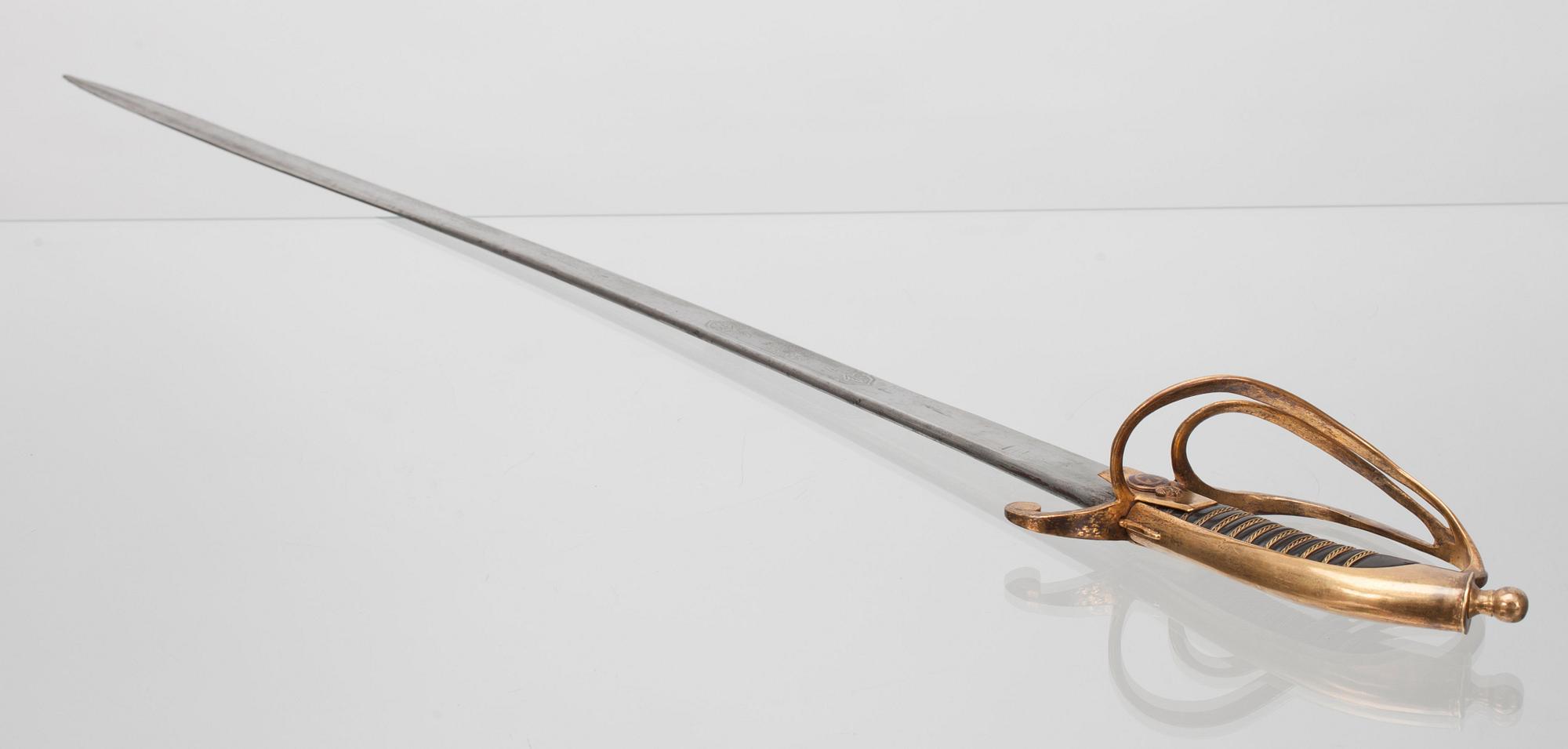 A ST. ANNE'S NAVAL SWORD.