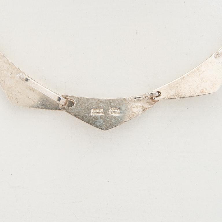 Georg Jensen, necklace, "Peak", sterling silver, Bent Gabrielsen.