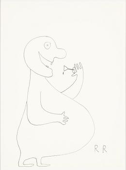 Roger Risberg, indian ink drawing, signed. Executed in 2008.