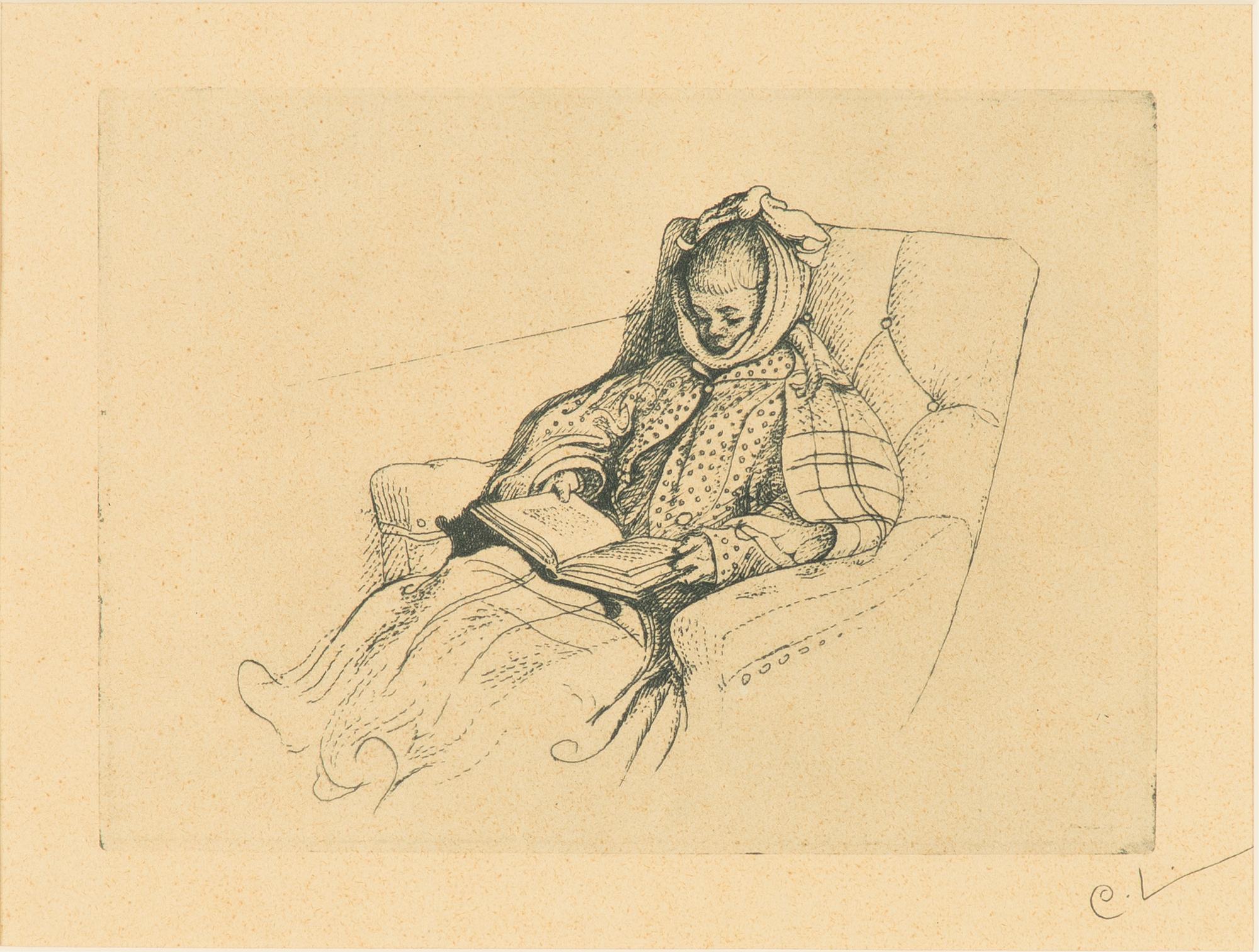Carl Larsson, "Påssjukan" (Esbjörn).