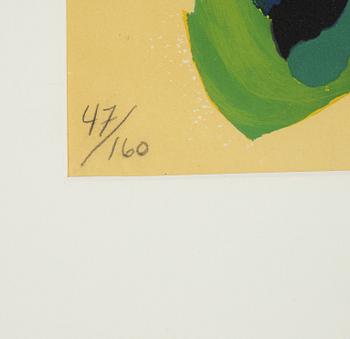 Karel Appel, lithograph in colours, signed 47/160.