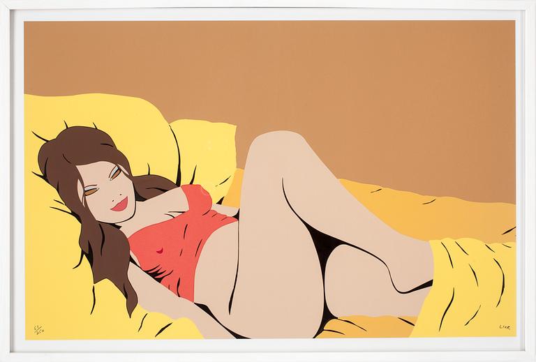 RON LIOR, färgseriegrafi, signerad och numrerad 61/250.