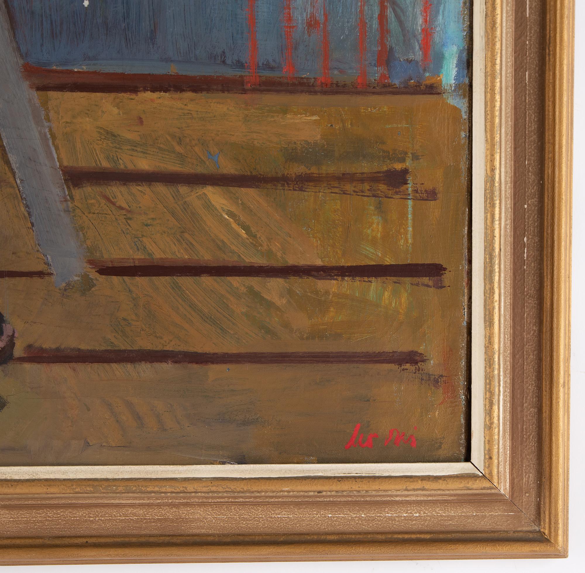 Leo Reis, oil on canvas, signed.
