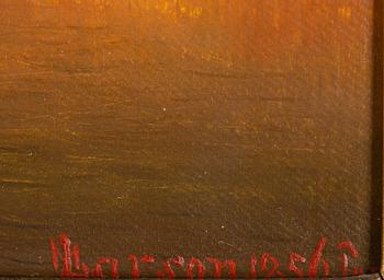 MARCUS LARSSON, oil on canvas, signed and dated 1856.