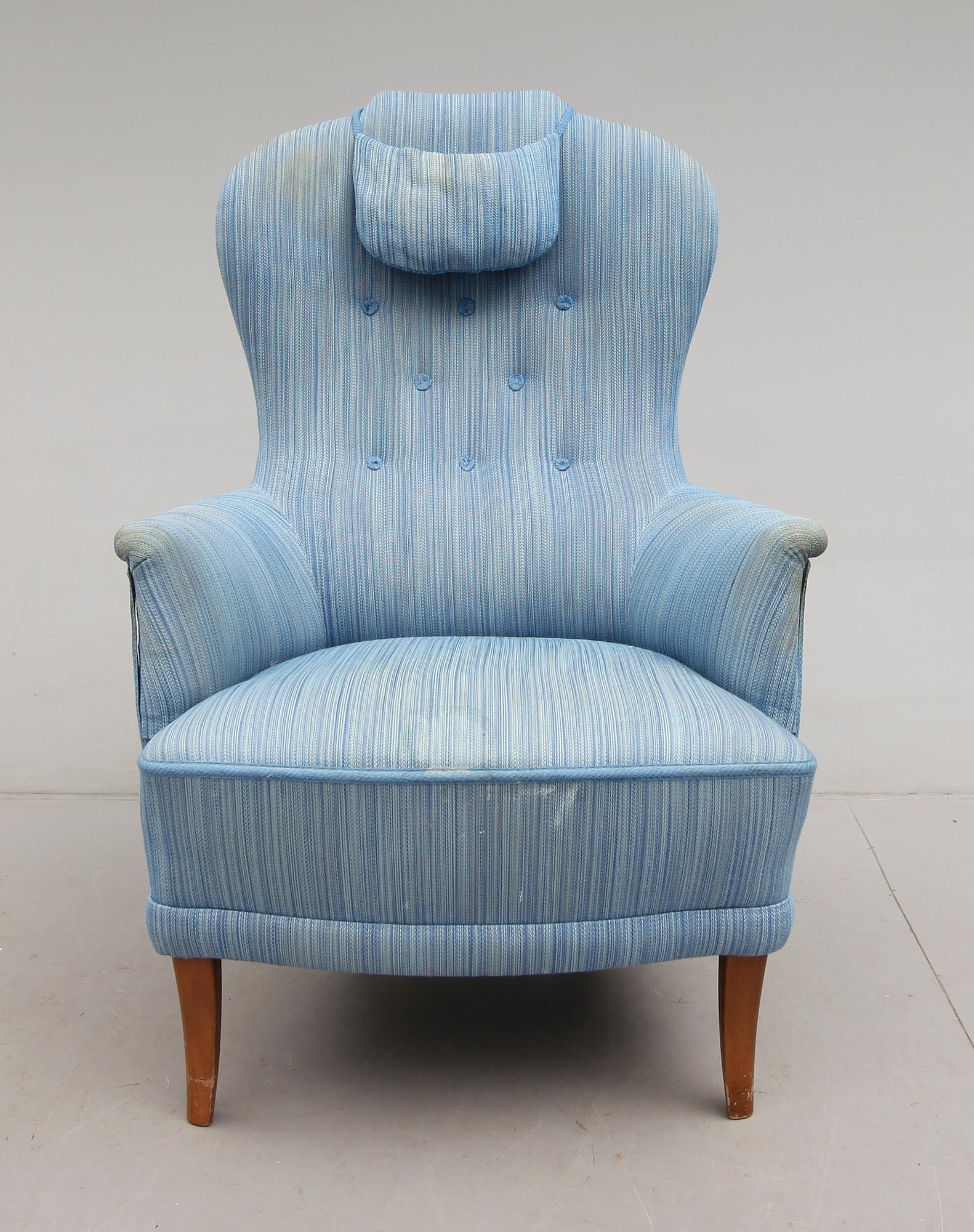 FÅTÖLJ, "Farmor", Carl Malmsten, 1900-talets andra hälft.