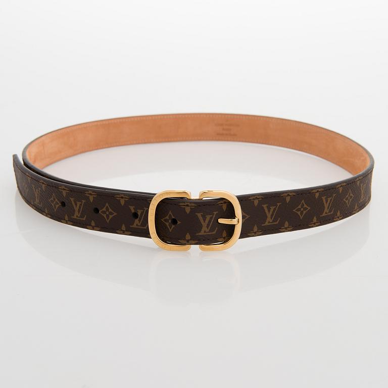 Louis Vuitton, "Mini Monogram 25", belt, size 80/32.