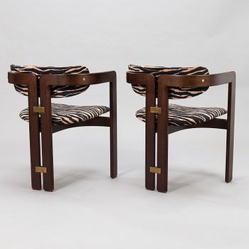 AUGUSTO SAVINI, A set of six 'Pamplona' dining chairs for Pozzi, Italy.