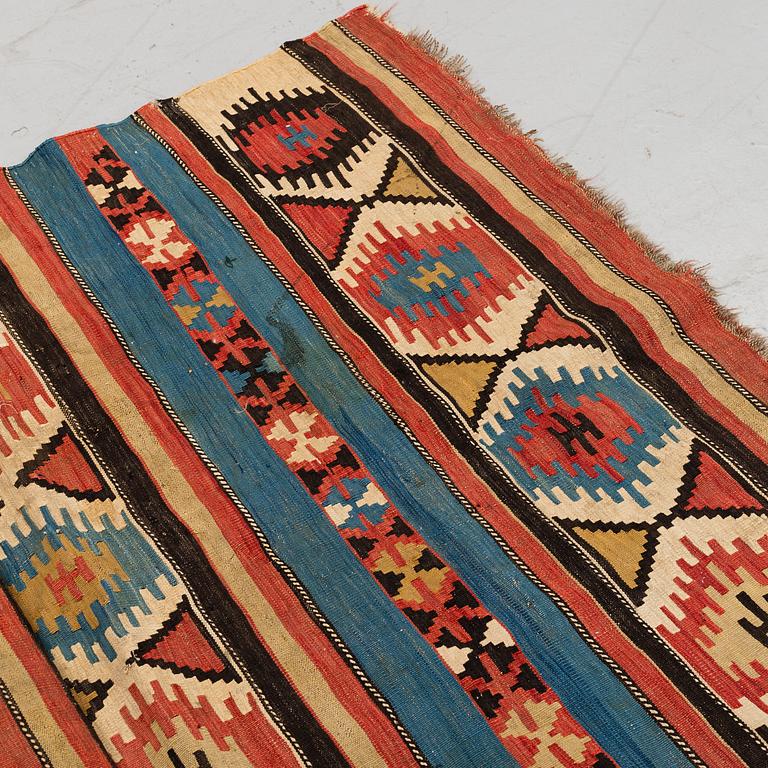 A CARPET, old Shasavan kilim, ca 260 x 125-128 cm.