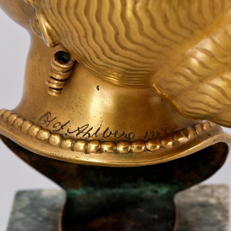OLOF AHLBERG, skulptur, brons sign o dat 192?.