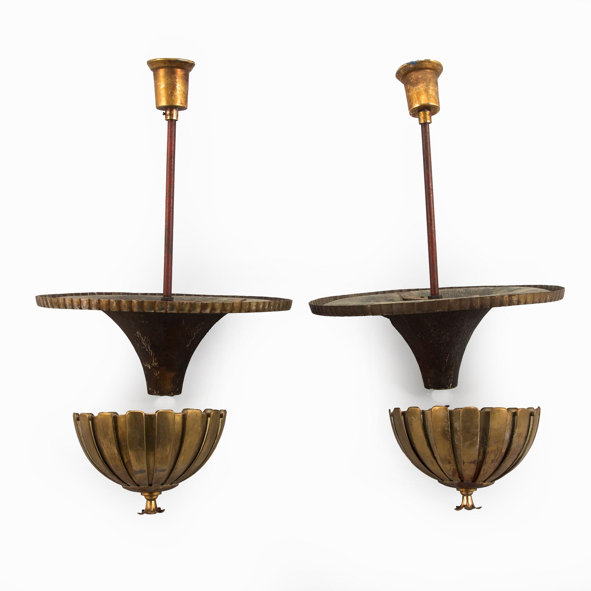 Paavo Tynell, Taklampor, ett par, som är i delar, beställningsarbete, Taito 1929.