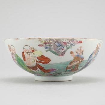 A 8 pcs Chinese porcelain tea set, 18th/19th century.